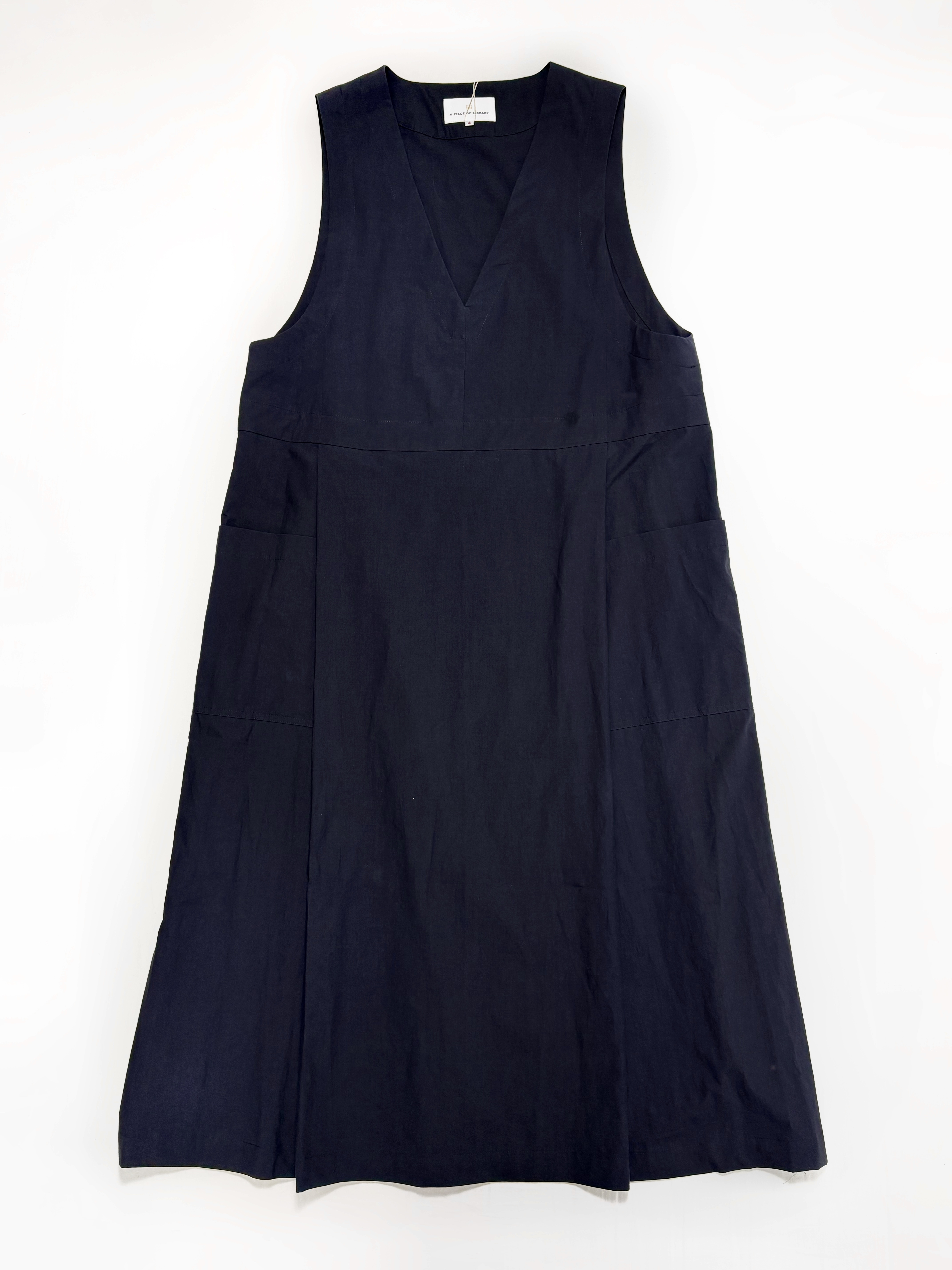 A PIECE OF LIBRARY ファインコットンハリスワンピース