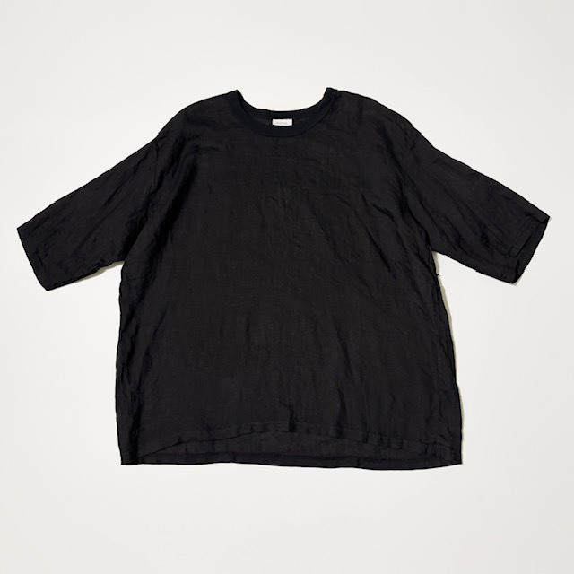 ARTE POVERA　リネン染め WIDEクルーT(半袖)