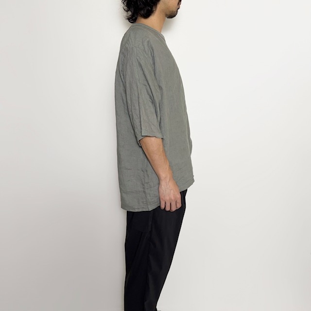 ARTE POVERA　リネン染め WIDEクルーT(半袖)