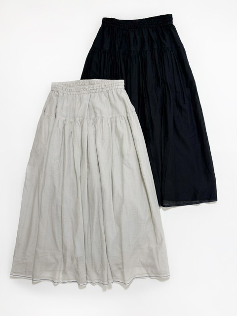 SOIL  SUPER FINE VOIL  with SELVEGE GATHERED SKIRT