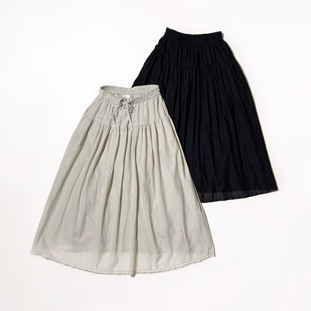 SOIL SUPER FINE VOIL with SELVEGE GATHERED SKIRT