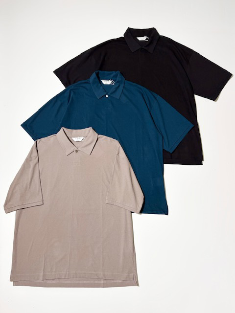 STILL BY HAND  強撚糸コットンカットポロ