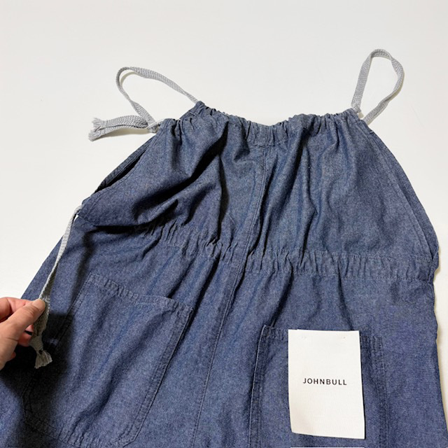 JOHNBULL シャンブレードローストリングサロペット