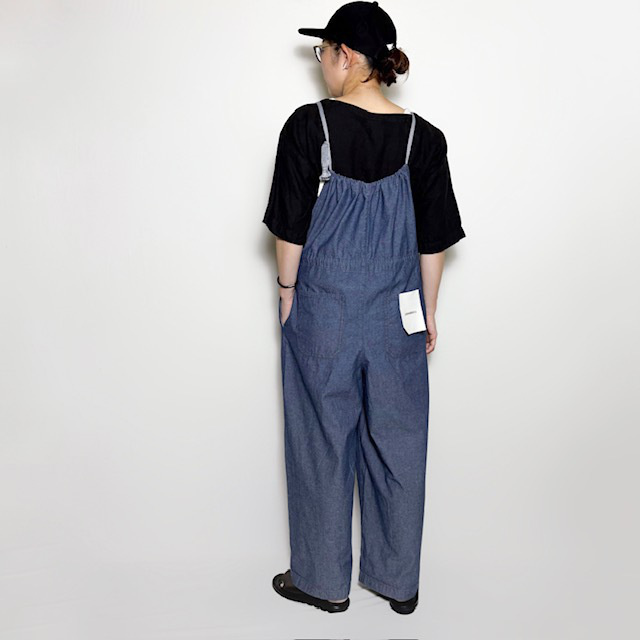 JOHNBULL シャンブレードローストリングサロペット