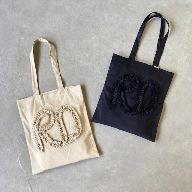 R&D.M.Co- (OLDMAN'S TAILOR) R・D FRILL EMBROIDERY TOTE BAG