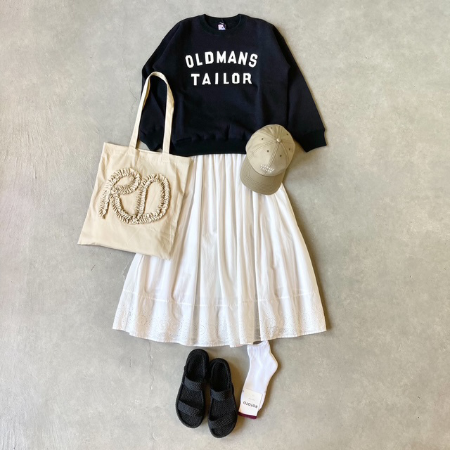 OLDMAN'S TAILOR OMT PRINT CREW SWEAT