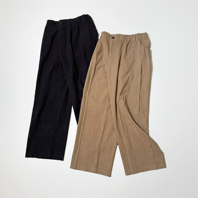 JOHNBULL リネンミックスタックトラウザー