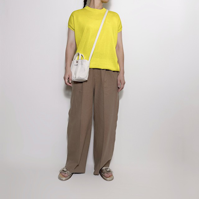 JOHNBULL リネンミックスタックトラウザー