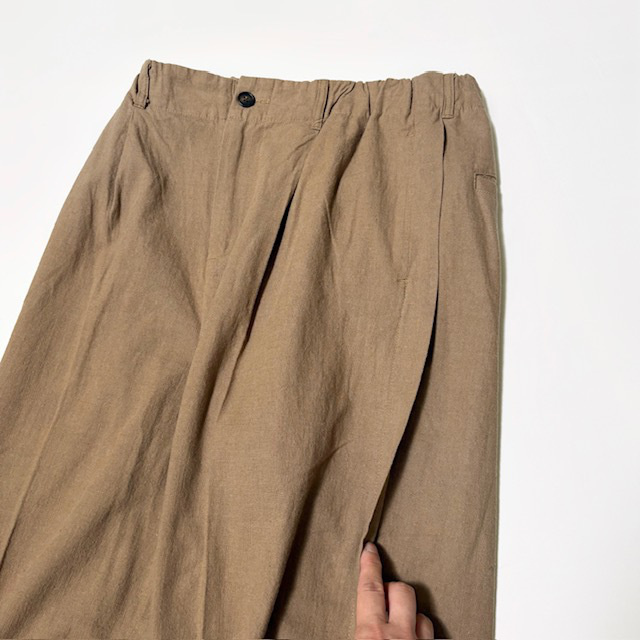 JOHNBULL リネンミックスタックトラウザー