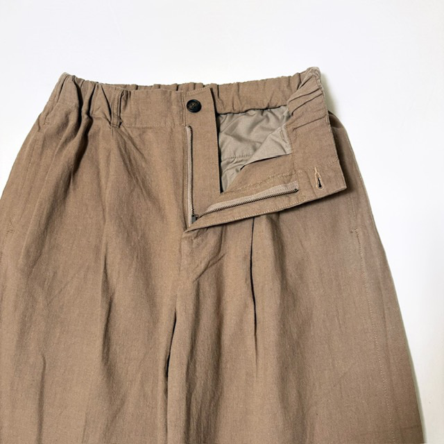 JOHNBULL リネンミックスタックトラウザー