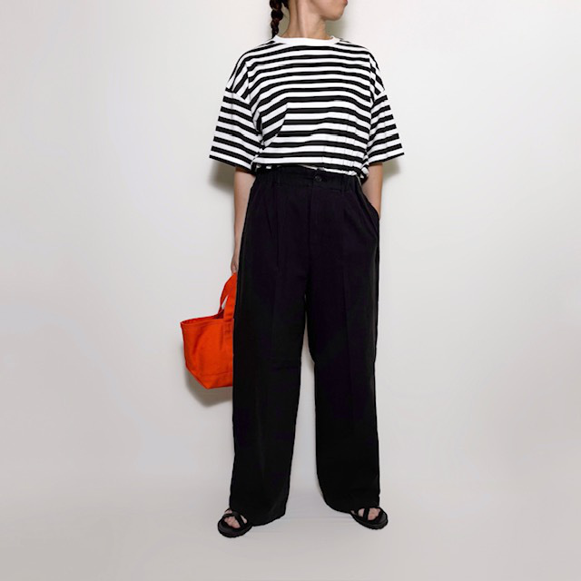 JOHNBULL リネンミックスタックトラウザー