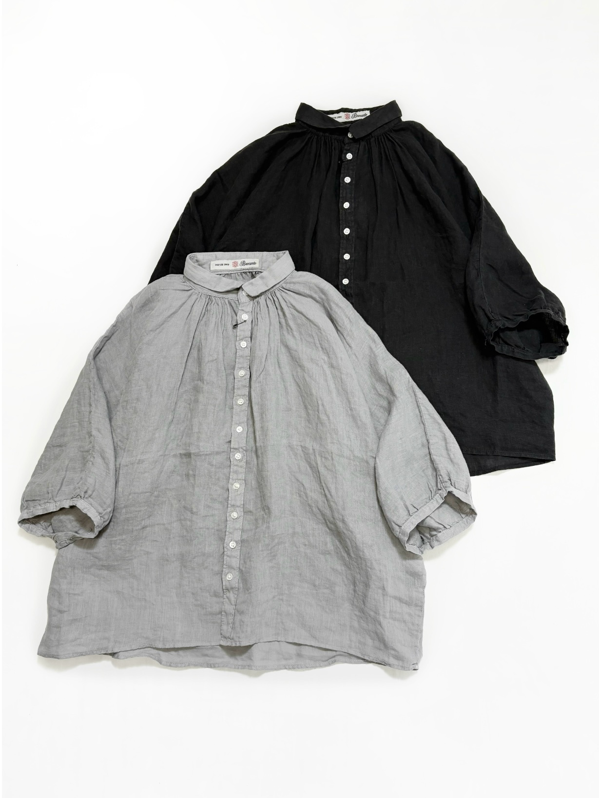 Brocante リネンキャンバスグランシャツ