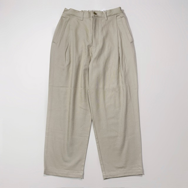 STILL BY HAND コットンツイルワンタックパンツ