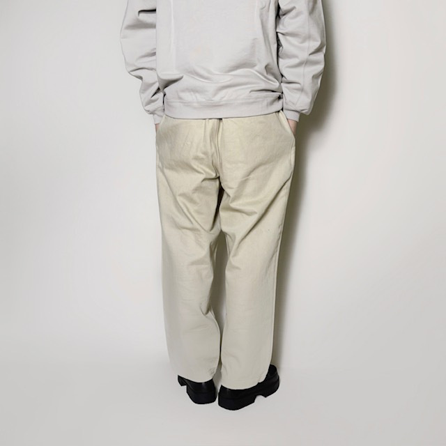 STILL BY HAND コットンツイルワンタックパンツ