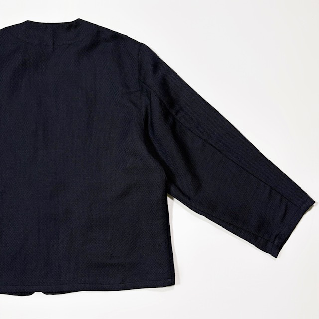 ARTE POVERA セレモニー リネンポリエステル混 ノーカラージャケット