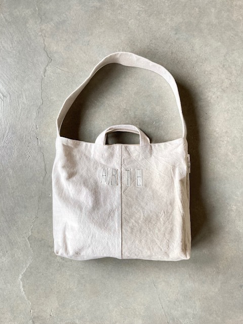 ARTEPOVERA  フランスUSEDシーツMX  "ARTE" トート＆ショルダーBAG