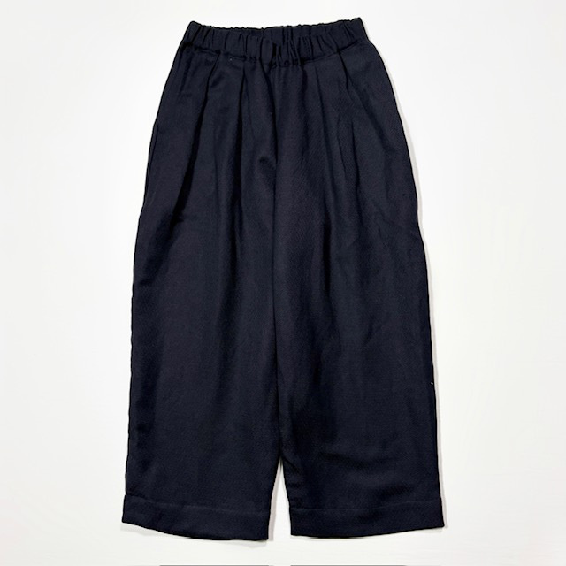 セレモニー リネンポリエステル混 2タックイージーパンツ