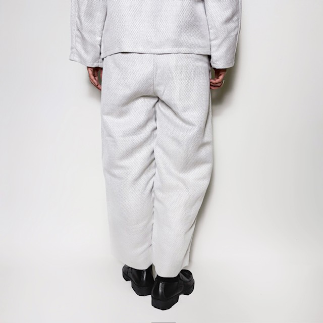 セレモニー リネンポリエステル混 2タックイージーパンツ