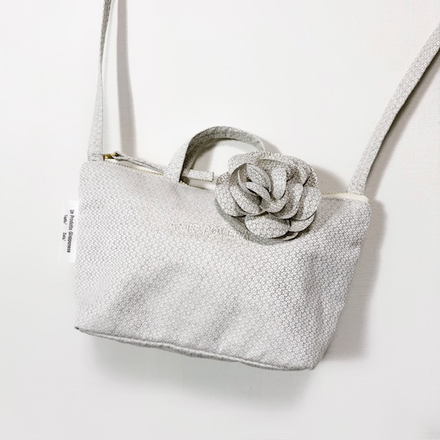 ARTE POVERA セレモニー リネンポリエステル混 コサージュ(ピン仕様)