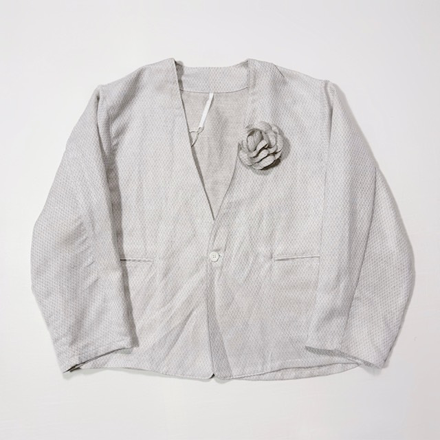 ARTE POVERA セレモニー リネンポリエステル混 コサージュ(ピン仕様)