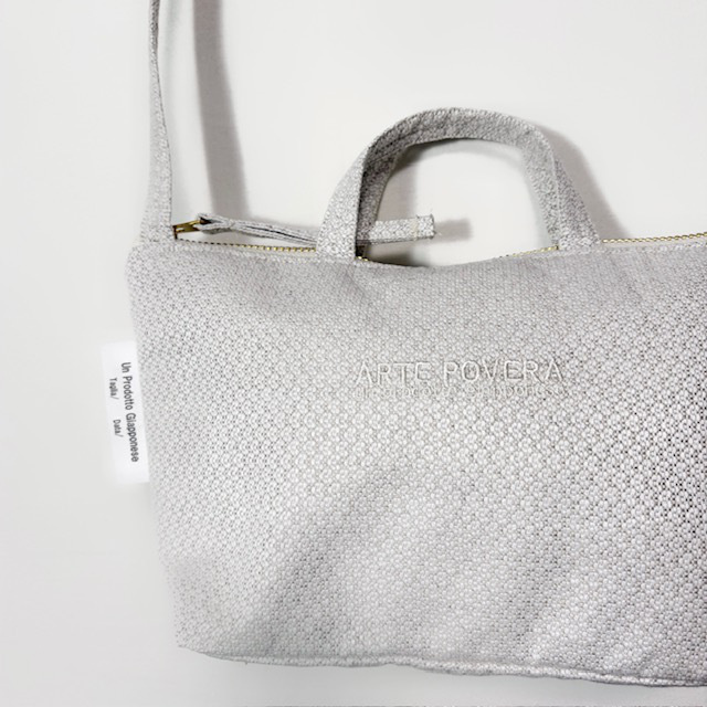 ARTE POVERA セレモニー リネンポリエステル混 サコッシュS