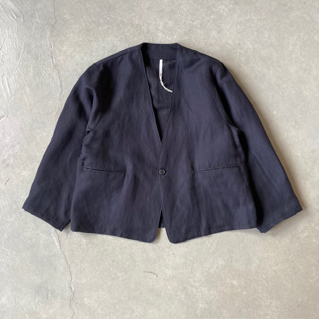 ARTEPOVERA セレモニー リネンポリエステル混 ノーカラージャケット
