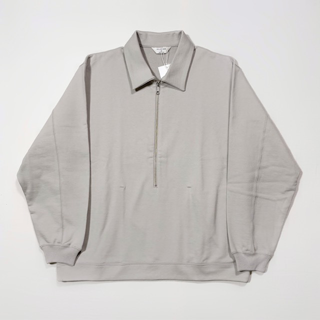 STILL BY HAND フレンチテリーハーフジッププルオーバースウェット
