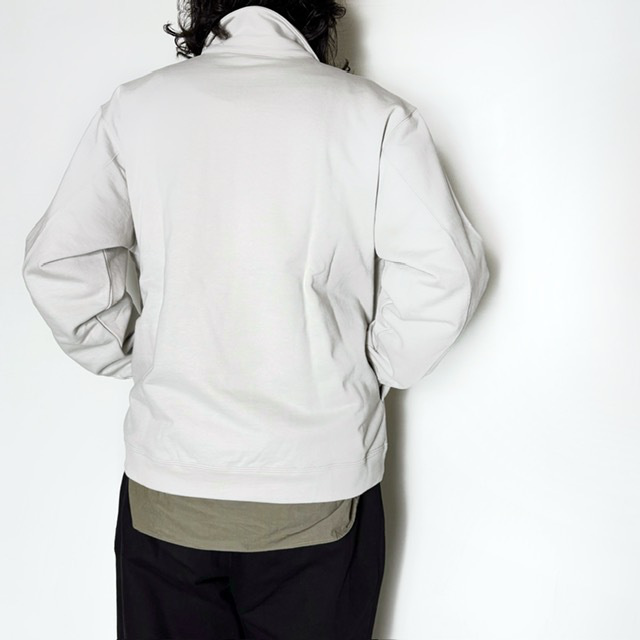 STILL BY HAND フレンチテリーハーフジッププルオーバースウェット
