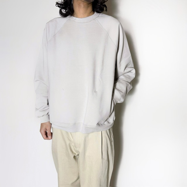 STILL BY HAND フレンチテリーラグランスリーブクルーネック