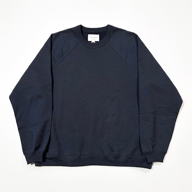 STILL BY HAND フレンチテリーラグランスリーブクルーネック