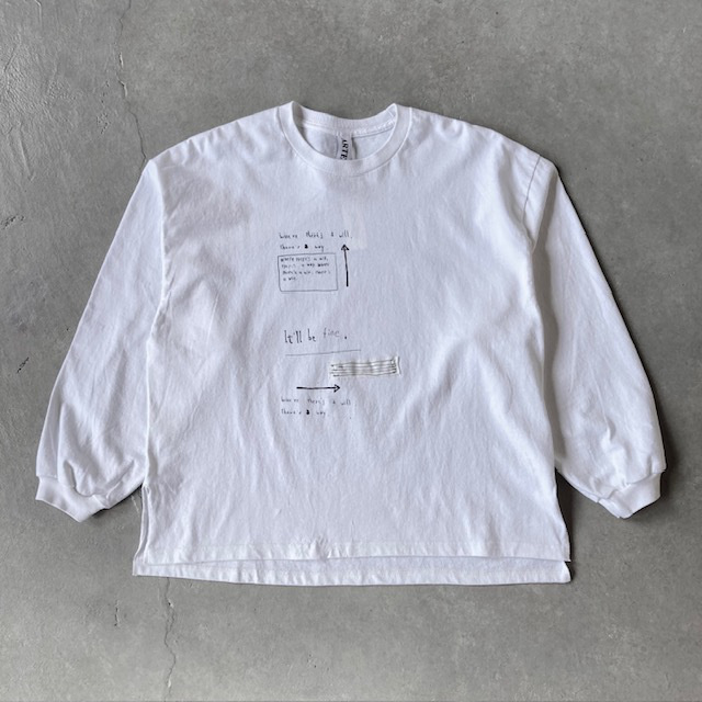 ARTEPOVERA NATSUME × KOTETSU コラボ GILDAN Re-Message LS/Tee