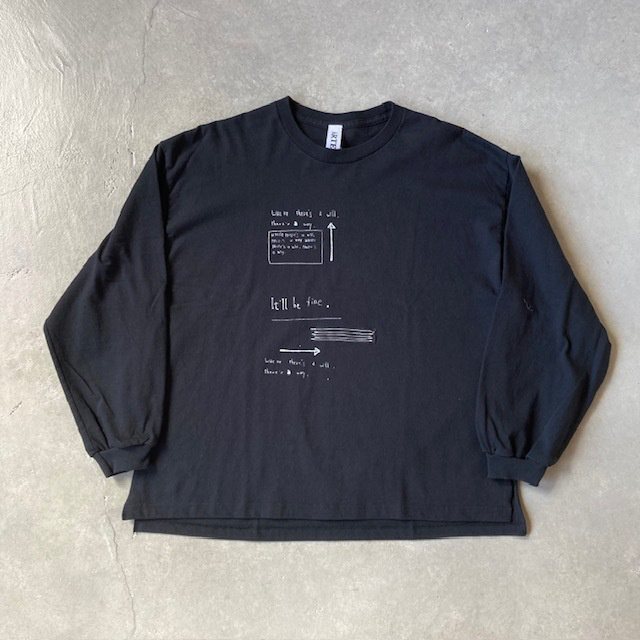 ARTEPOVERA NATSUME × KOTETSU コラボ GILDAN Re-Message LS/Tee