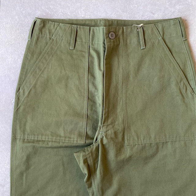 HTS (HARROW TOWN STORES) COTTON LINEN KERSEY BAKER PANTS