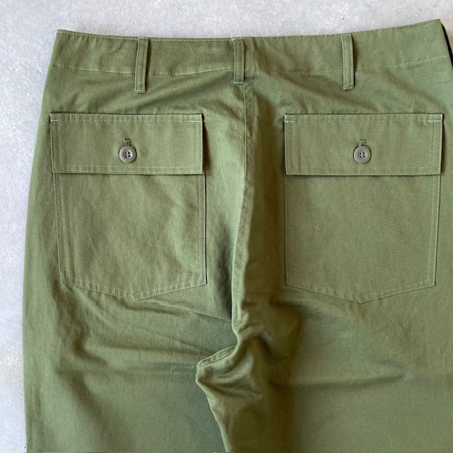 HTS (HARROW TOWN STORES) COTTON LINEN KERSEY BAKER PANTS