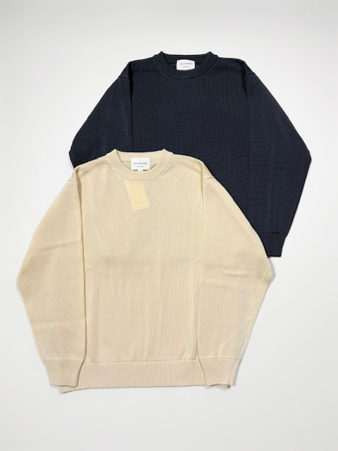 STILL BY HAND シルケット加工プルオーバーニット