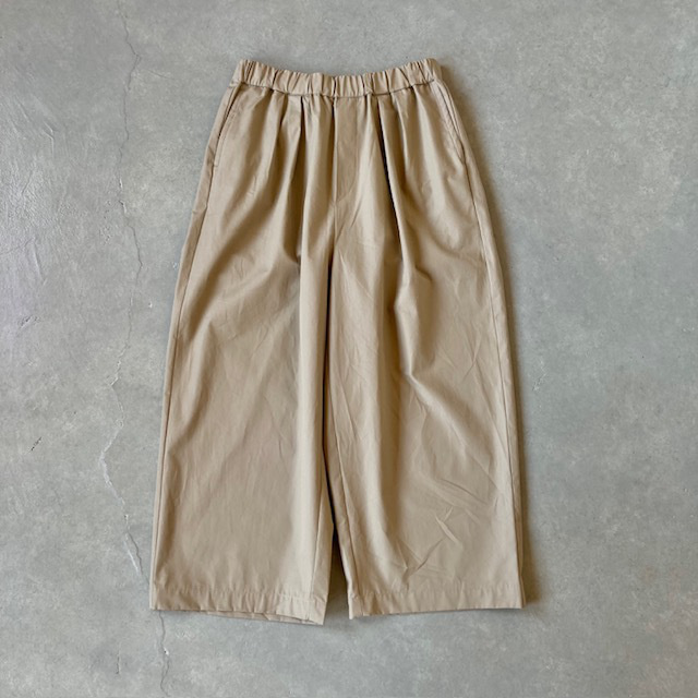 maison de soil COTTON DYED WEATHER 2TUCK WIDE EASY PANTS