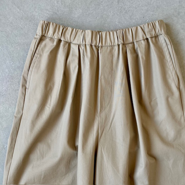 maison de soil COTTON DYED WEATHER 2TUCK WIDE EASY PANTS