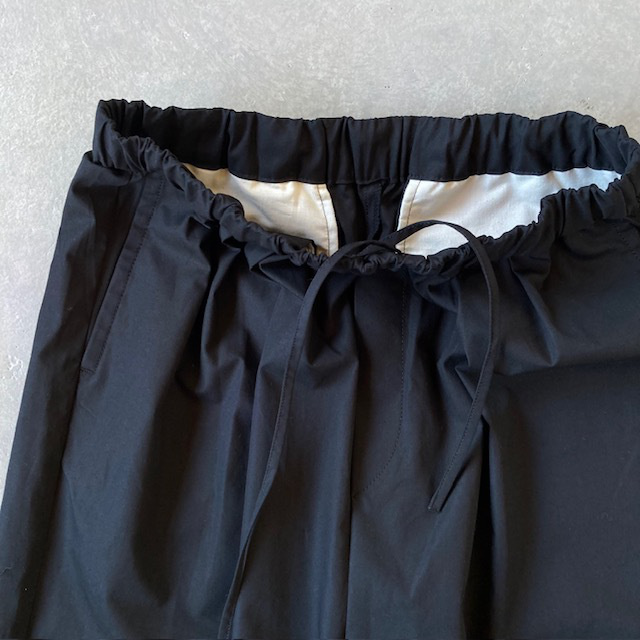 maison de soil COTTON DYED WEATHER 2TUCK WIDE EASY PANTS