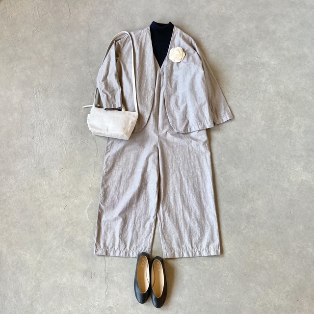 PRIT 綿麻ストレッチトッパージャケット