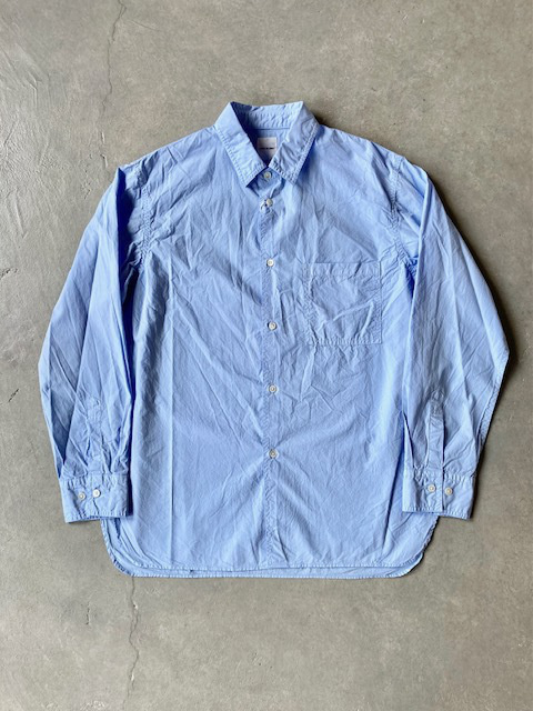 SAGE DE CRET  オーガニックコットンブロード  レギュラーカラーシャツ
