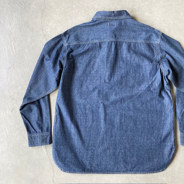 UNION HERCULES MADE インディゴダンガリーハーフZIPシャツ