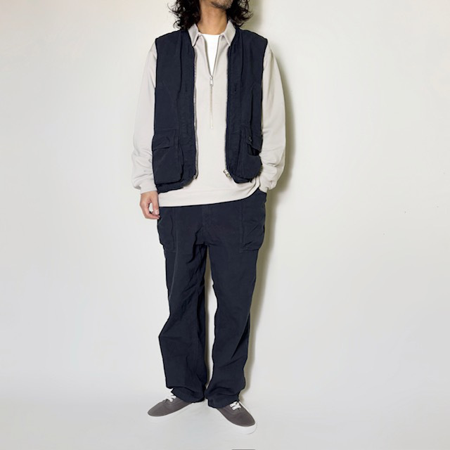 SAGE DE CRET コットンヘンプウェザー ワイドワークパンツ