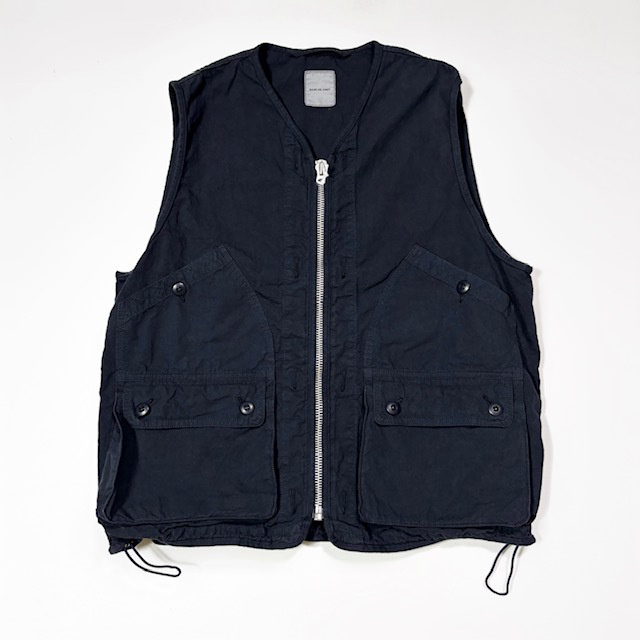 SAGE DE CRET コットンヘンプウェザー ロングワークベスト