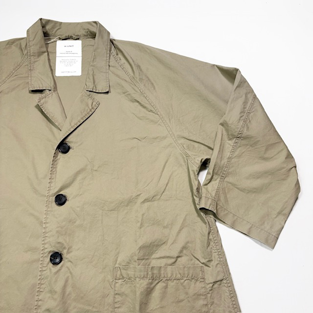 H.UNIT TWILL RAGLAN ATELIER COAT
