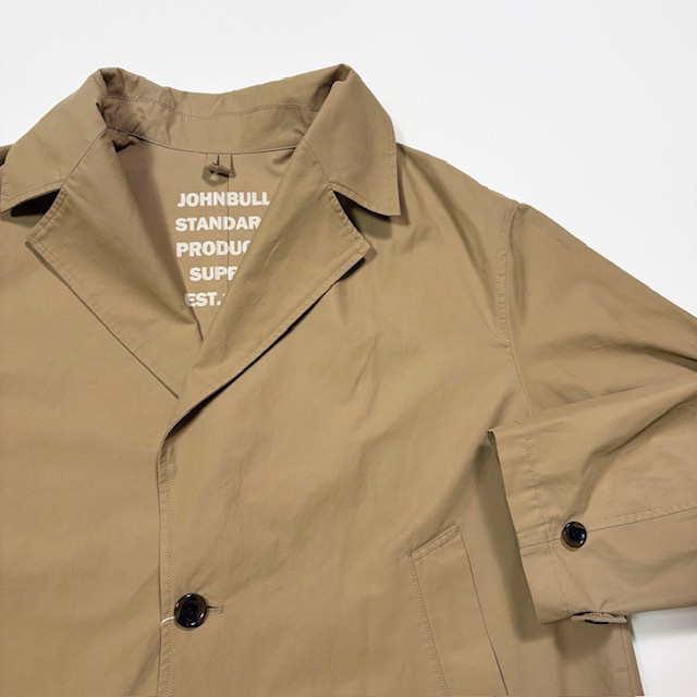 JOHNBULL ピーチツイルライト トレンチショートコート